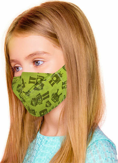 Vita Orthopaedics Children's Fabric Face Mask Protective Mask Fabric Kids Green 1pcs