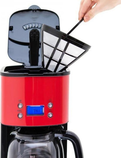 HKoenig MG-30 Programmable Filter Coffee Machine 1000W Red