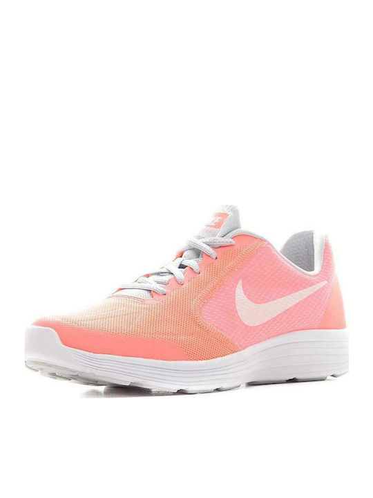 Revolution Revolution 3 SE GS Kids Sports Shoes Running with Laces Lava Glow / White / Pure Platinum
