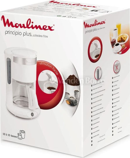 Moulinex Principio Plus Cafetieră Filtru 1000W Alb