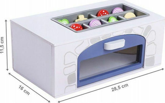 Ecotoys Φούρνος Πίτσας από Ξύλο για 3+ Ετών 7τμχ