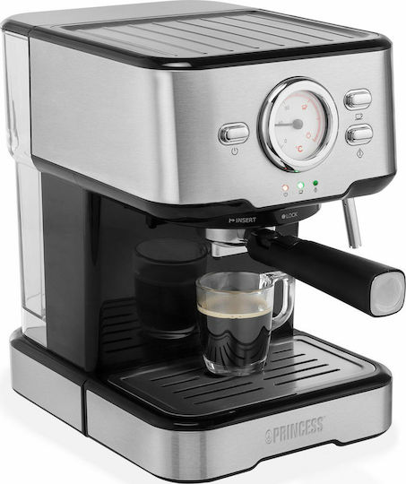 Princess 249412 Automatic Espresso Machine 1100W Pressure 20bar Gray