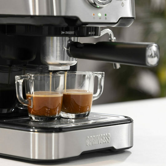 Princess 249412 Automatic Espresso Machine 1100W Pressure 20bar Gray