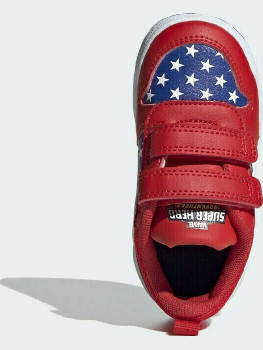 Tensaur Kids Sneakers with Hoop & Loop Closure Red