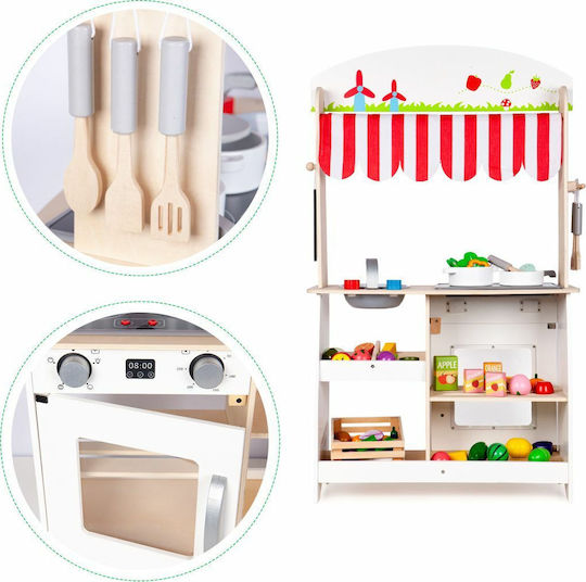 Ecotoys Wooden Kids Kitchen for 3+ Years 101 cm