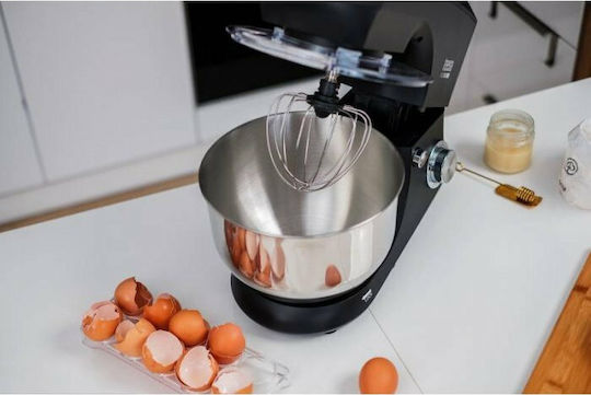 Teesa Küchenmaschine 1400W mit Rostfreiem Schüssel 5,5lt Schwarze