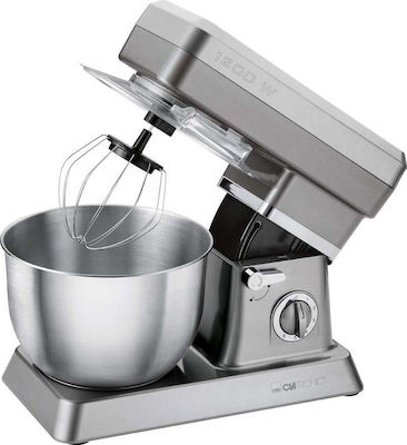 Clatronic KM 3630 Stand Mixer 1200W with Stainless Mixing Bowl 6.3lt Silver