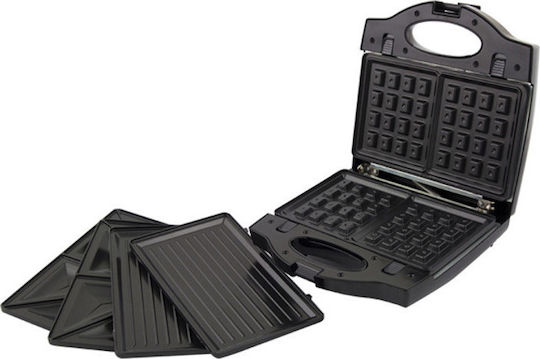 Esperanza Sandwich Maker with Removable Plates for for 2 Sandwiches Sandwiches 700W Black