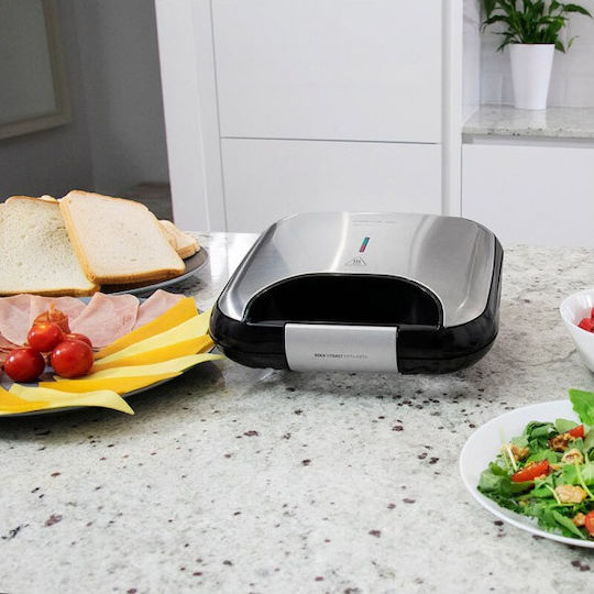 Cecotec Rock'n Toast Fifty-Fifty Sandwichmaker für for 2 Sandwiches Sandwiches 750W Inox
