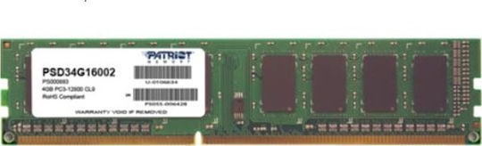 Patriot DDR3 with Module 1x4GB and Speed 1600 for Desktop