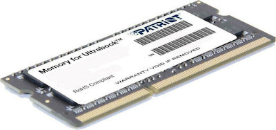 Patriot 4GB DDR3 RAM με Ταχύτητα 1600 για Laptop