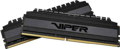 Patriot Viper 4 Blackout 8GB DDR4 RAM with 2 Modules (2x4GB) and 3000 Speed for Desktop