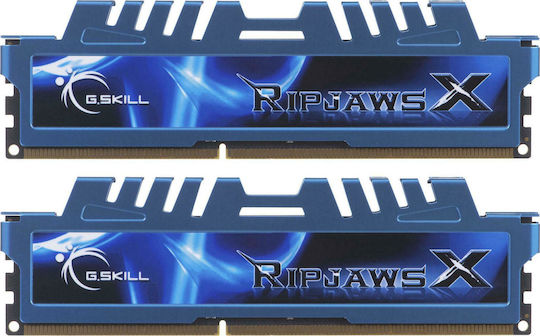 G.Skill RipjawsX DDR3 16GB RAM με 2x8GB Modules και Ταχύτητα 1600 για Desktop