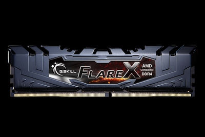 G.Skill Flare X 16GB DDR4 RAM με 2 Modules (2x8GB) και Ταχύτητα 2400 για Desktop