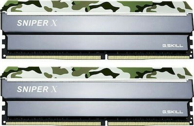 G.Skill Sniper X Classic Camo 16GB DDR4 RAM mit 2 Modulen (2x8GB) und Geschwindigkeit 3200 für Schreibtisch