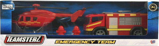 AS Teamsterz Immediate Response Set with Helicopter for 3+ years+ Years (Various Designs) 2pcs
