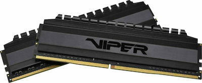 Patriot Viper 4 Blackout 16GB DDR4 RAM cu 2 module (2x8GB) și Viteză 4400 pentru Desktop