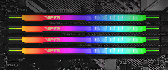 Patriot Viper Steel RGB 16GB DDR4 RAM with 2 Modules (2x8GB) and 3600 Speed for Desktop