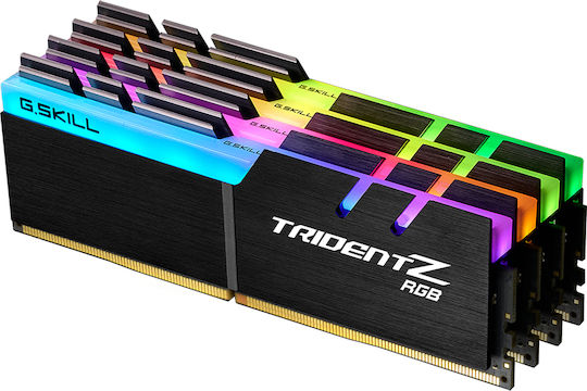 G.Skill Trident Z RGB DDR4 32GB RAM με 4x8GB Modules και Ταχύτητα 4000 για Desktop