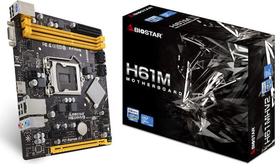 Biostar H61MHV2 Motherboard Micro ATX with Intel 1155 Socket