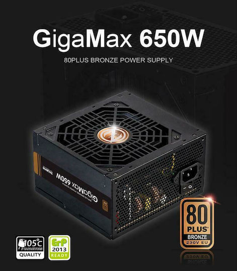Zalman GigaMax ZM650-GVII 650W Schwarz Computer-Netzteil Voll verkabelt 80 Plus Bronze