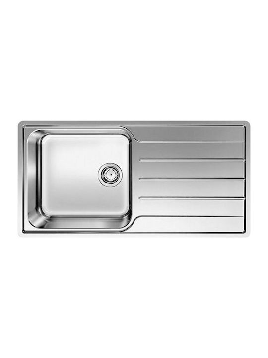 Blanco Lemis XL 6 S-IF 523034 Drop-In Sink Inox Brushed W100xD50cm Silver