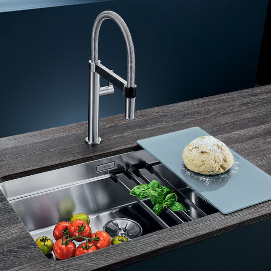 Blanco Etagon 700-U 524270 Drop-In Spüle Inox Satiniert B73xT46cm Silber