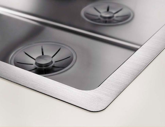 Blanco Claron 700-IF/A (PushControl) 521634 Flächenbündig montiert Spüle Inox Satiniert B76xT51cm Silber
