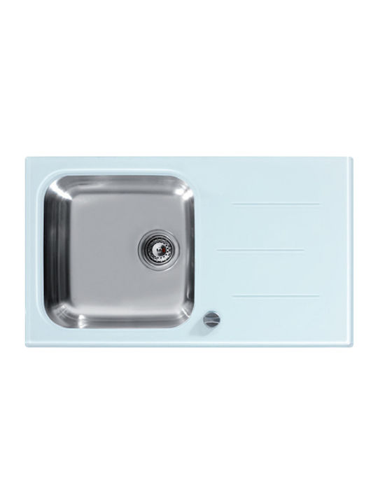 Teka Glass 50 B N.595 1404240329 Drop-In Мивка Ш86xД50см Син