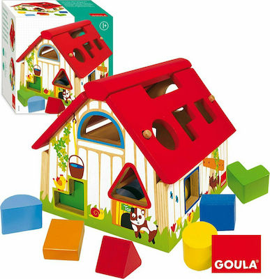 Goula Formsortierspielzeug Farm Geometric Forms aus Holz für 12++ Monate