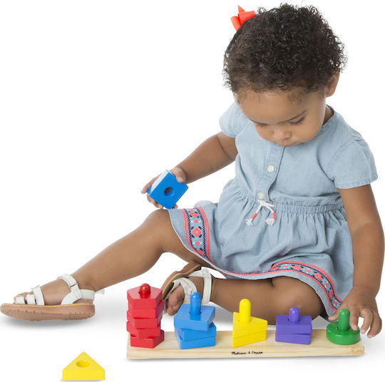Melissa & Doug Formensortierspiel Stapeln & Sortieren aus Holz für 24++ Monate