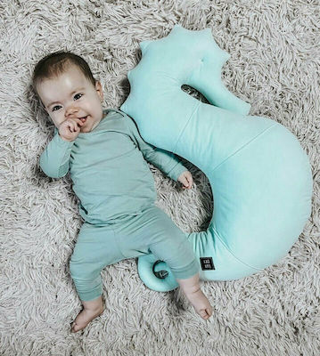 Kadaro Breastfeeding, Pregnancy & Baby Rest Pillow Velvet Nepto Aquamarine 65cm