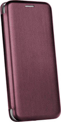 Elegance Carte Piele artificială Magnetic Burgundy (Galaxy Note 10 Lite)