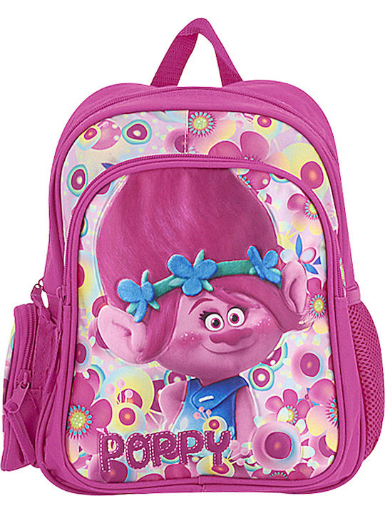 Paxos Trolls Elementary School Backpack Fuchsia 53316