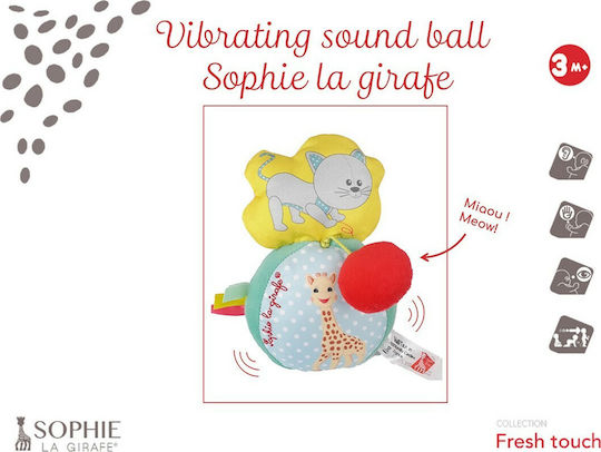 Sophie La Girafe Ball Vibrating Sound Ball made of Fabric with Sounds for 0++ Months