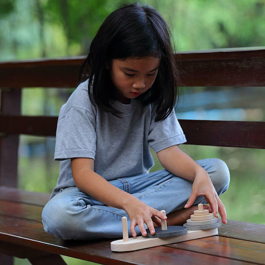 Plan Toys Stacking Toy Tower of Hanoi made of Wood for 36++ Months
