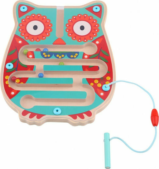 Tooky Toys Лабиринт Owl Maze от дърво за 18++ месеца