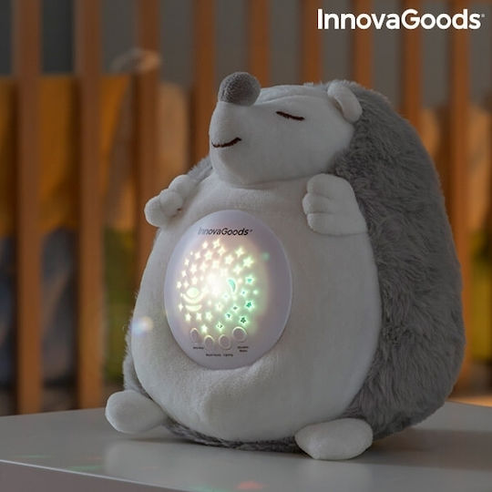 InnovaGoods Jucărie de Somn Arici din Țesătură cu Sunete Albe și Lumină pentru 36++ Luni