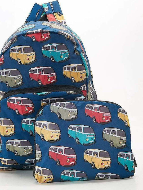 Eco Chic Foldable Camper Vans Bag Backpack Multicolour 25Liters Eco Chic Foldable Camper Vans Bag Backpack Multicolour 25Liters