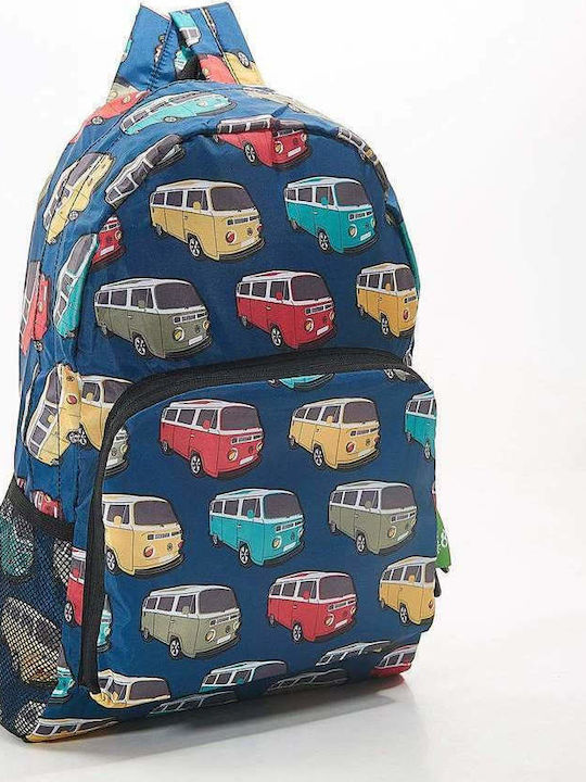 Eco Chic Foldable Camper Vans School Bag Backpack Elementary, Elementary Multicolour 25Liters