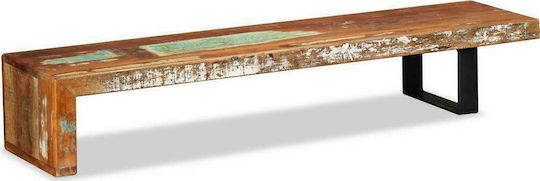 TV-Ständer aus Massivholz Beiges M115xT30xH40cm