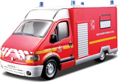 Bburago Emergency Force Renault Master Spielzeugauto 1:50 Ambulanz für 3++ Jahre (Verschiedene Designs) 1Stück 32004