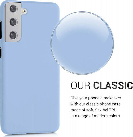 KWmobile Задна корица Силикон Светлосин (Galaxy S21+ 5G)