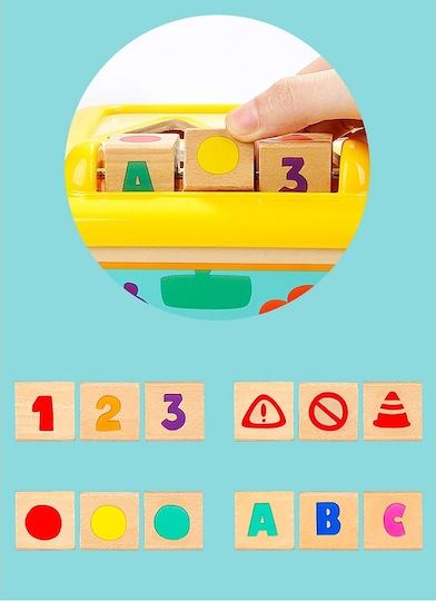 Top Bright Shape Sorting Toy Educational Shape Sorting made of Wood with Sounds for 18++ Months
