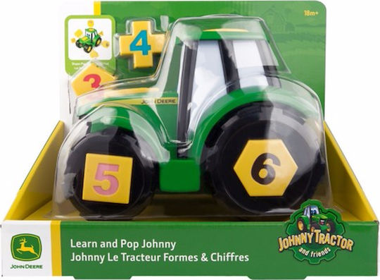 Tomy John Deere Learn & Pop Johnny Tractor Camionetă Pentru 3+ Ani