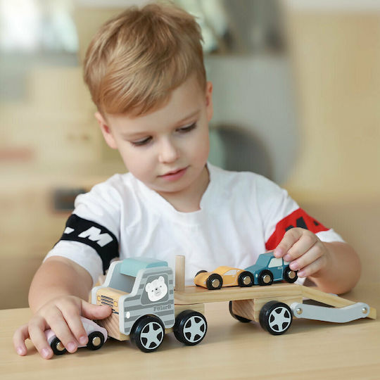 Viga Toys ПоларБ Камион За Превоз На Автомобили За 3+ Години