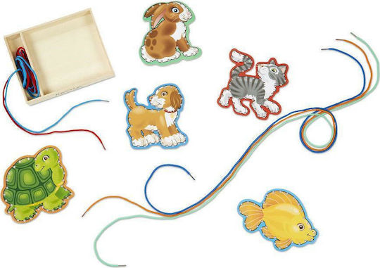 Melissa & Doug Animal Matching the Threads made of Wood for 36++ Months