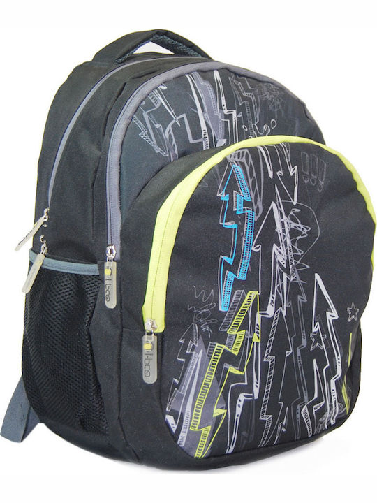 I-Bag School Bag Backpack Junior High-High School in Black color