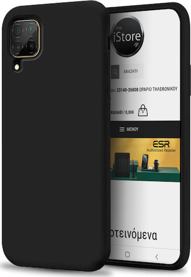 Forever Bioio Задна корица Силикон Черен (Huawei P40 Lite)