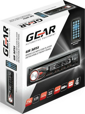 Gear GR-3251 Ηχοσύστημα Αυτοκινήτου Universal 1DIN (USB/AUX)